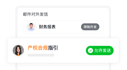 涉及企业法务、财务等敏感信息的关键邮件，如何防止对外泄漏?